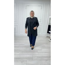 Büyük Beden Krep Kumaş Şalvar Pantolon