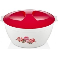 Çiçek Desenli Kapaklı Fiyonk Badya