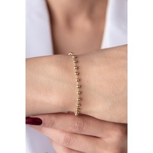 Fiyonk Kuyumculuk 14 Ayar Altın Topçuk Bileklik 2.95 mm