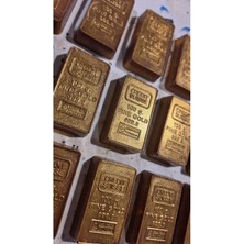 Karamel Çikolata Dolgulu Külçe Altın Sütlü Hediyelik Çikolata (1 Kg)