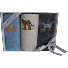 Ender Home Hediyelik Hayvan Nakışlı Kutulu Mutfak Havlusu (30X50 cm 3'lü Set)