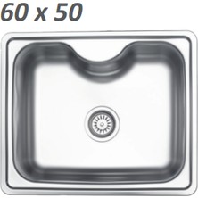 Paslanmaz Çelik Eviye 50X60 Tezgah Üstü