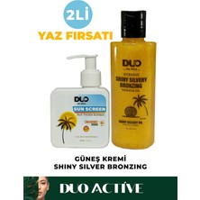 2li Yaz Fırsatı Sun Screen + Shiny Silvery Intensive Bronzing