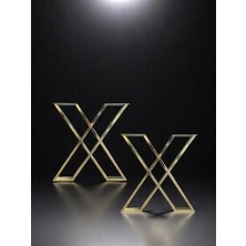 Miralay Metal x Masa Ayağı 2'li Takım Gold