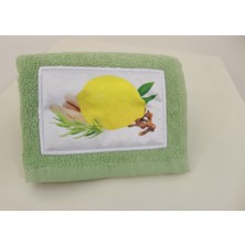 Ender Home CottonVerse %100 Pamuk Limon Nakışlı Mutfak Havlusu 30x40 cm