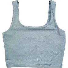Modakay Askılı Crop Çift Kat Iç Göstermez 8/13
