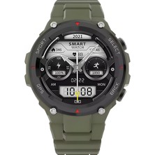 Slazenger SL.9.2429.5.02 Haki Renk Outdoor Akıllı Saat Sesli Görüşme Özellikli ZMSL001