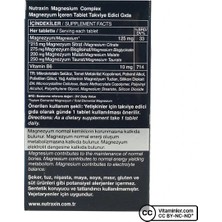 Nutraxin Magnesium Complex Vitamin B6 60 Tablet 3 Adet