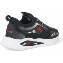 Rahat, Hafif, Ortopedik, Yazlık, Bağcıksız, Fileli Sneaker Siyah-Beyaz Çocuk Spor Ayakkabı