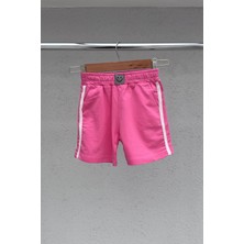 Fiyonk Detaylı %100 Cotton Kız Çocuk Şort Takım (3-10 Yaş)