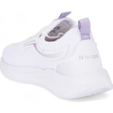 Rahat, Hafif, Ortopedik, Yazlık, Bağcıksız, Fileli Sneaker Beyaz - Lila Çocuk Spor Ayakkabı