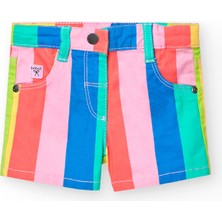 Renkli Kız Çocuk Çocuk Şort