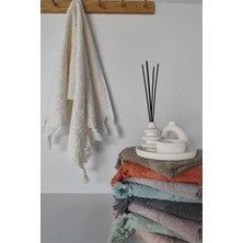 Sevim Otantik Saçaklı El Havlusu - Krem