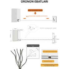 Geri Çekilebilir Çamaşır Ipi, Çamaşır Kurutmalık, Duvara Monte Çamaşır Askısı
