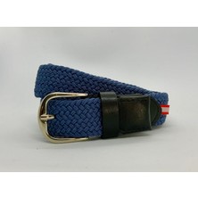 Elastik Örgü Çocuk Kemeri Indigo