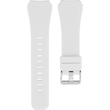 Amazfit 3 Stratos ile Uyumlu Kordon Tırtık Desenli Tokalı Silikon Kayış