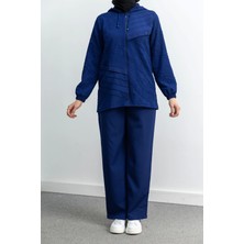 Letafet 5043 Ceketli Pant. Takım - Indigo