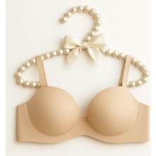 Lazer Kesim Destekli  B Cup Sütyen Ten