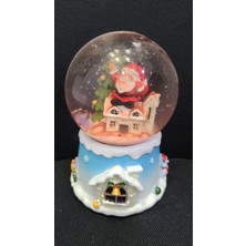 Değişen Işıklı Müzikli 12CM Wireless Noel Merry Christmas Kar Küre 1 Adet