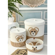 Doğal Çoçuk Odası Dekoru Jüt Konsept Sepet Organizer Süs, Oyuncak, Battaniye, Çamaşır Düzenleyici