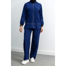 Letafet 5042 Ceketli Pant. Takım - Indigo