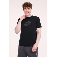 Lotto M-FIGURE TEE 5FX Siyah Erkek Kısa Kol T-Shirt