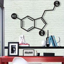 Dekadron Molekül Serotonin Metal Tablo