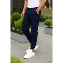 Erkek Bel Kemerli Körüklü Jogger Paça Lastikli Pantolon