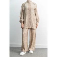 Letafet 4071 Pantolonlu Takım - Bej