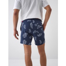 Erkek Lacivert Regular Fit  Şort Mayo