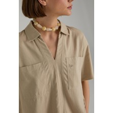 Brandup Keten Karışımlı Polo T-Shirt