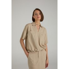 Brandup Keten Karışımlı Polo T-Shirt