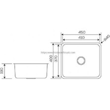 40x45 ALTTAN YAPIŞTIRMA KETEN DOKULU ÇELİK EVİYE FİYATA SİFON DAHİLDİR.