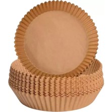 Tek Kullanımlık Tabak  Yuvarlak Air Fryer Için Pişirme Kağıdı 50 Li 16 cm