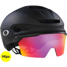 Oakley Aro7 Road Mips Boa Ionic+ Gözlüklü Yol Bisikleti Kaskı Prizm Iridium 2025 Model FOS901512 9xı Matte Black Prizm Road Medium