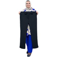 Büyük Beden Likralı Krep Boru Paça Pantalon