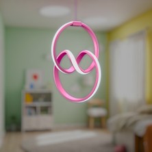 St Aydınlatma Feliz Çocuk Odası Pembe Modern LED Avize