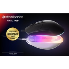 Steelseries Rival 3 Gen 2 Rgb Kablolu Gaming Mouse Siyah