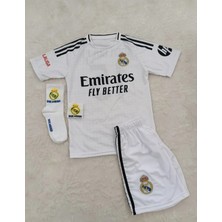 Realmadrid 2024/25 Sezon Arda Güler Çocuk Forması 4 Lü Set Hedyeli Çorap Bileklik SM11