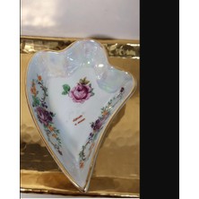 T. Limoges Şekerlik Lokumluk Kase 12X8,5X3CM El Yapım Porselen 1 Adet