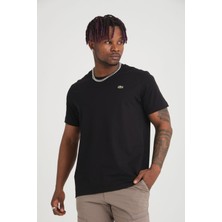 Lacoste  Bisiklet Yaka Regular Fit  Siyah