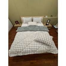 Çift Kişilik Welsoft Pufidik Uyku Seti (Lastikli Çarşaflı) Kare