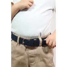 Elastik Örgü Çocuk Kemeri Lacivert