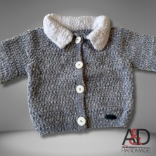 Kadife Çocuk Hırkası>mont>bebek Giyim>çocuk Giyim>bebek Odası>anne/bebek>mevsimlik>el Örgüsü>hediye