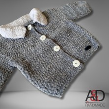 Kadife Çocuk Hırkası>mont>bebek Giyim>çocuk Giyim>bebek Odası>anne/bebek>mevsimlik>el Örgüsü>hediye