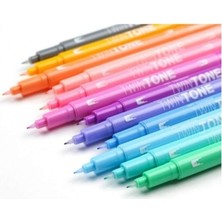 Tombow TWIN TONE Markor Pastel Tonlar Seti (12rk)