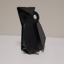 Çelik Baykuş Figürü – Lazer Kesim Metal Dekoratif Obje