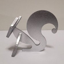 Çelik Sincap Figürü – Lazer Kesim Metal Dekoratif Obje (2mm)