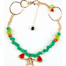 Dream Of Watermelons Signify Love, Passion And Fertility El Yapımı Cam Karpuz Kolye