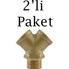 Brio Hava Hortum 2'li Çatal 1/2 2'li Paket